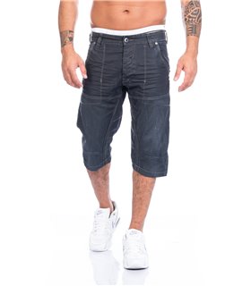 Herren Jeansshorts Regular Fit Dunkelblau H-093
