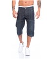 Herren Jeansshorts Regular Fit Dunkelblau H-093