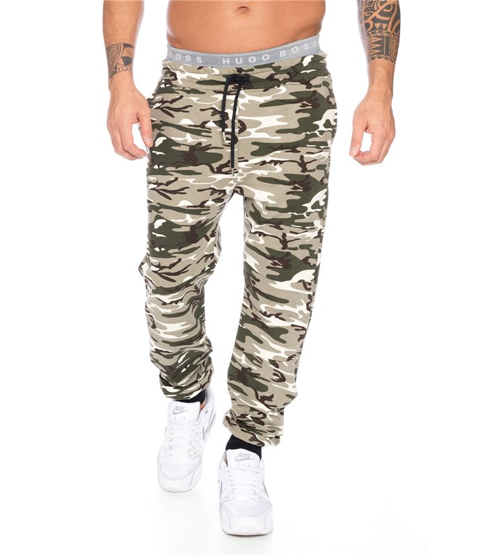 Herren Jogginghose Comfort Fit Camouflage RC-011