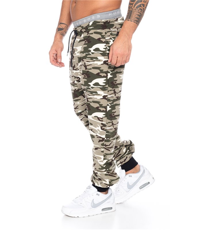 Herren Jogginghose Comfort Fit Camouflage RC-011