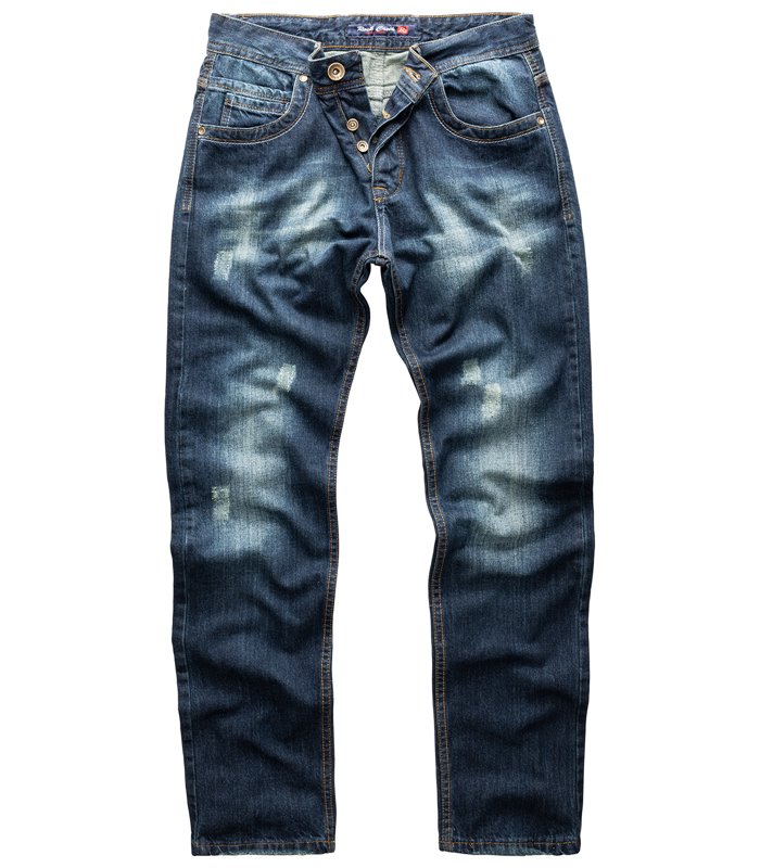 Rock Creek Herren Jeans Regular Fit Dunkelblau RC-2299