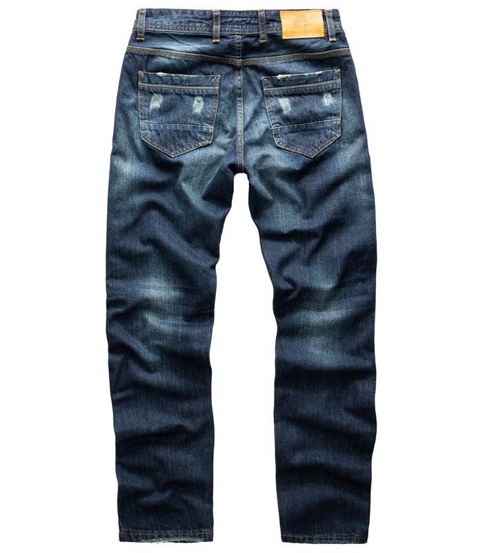 Rock Creek Herren Jeans Regular Fit Dunkelblau RC-2299