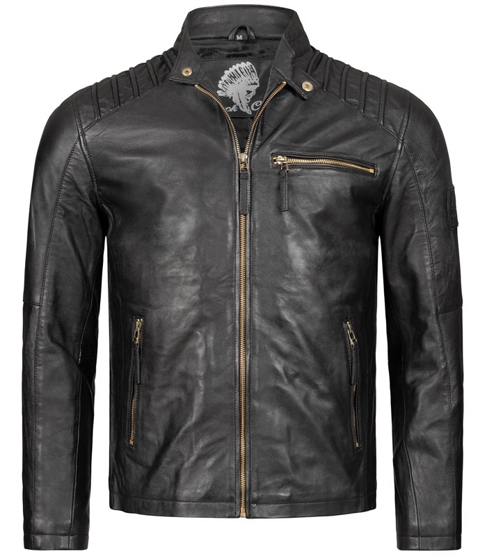 Rock Creek Herren Lederjacke Biker-Style H-291