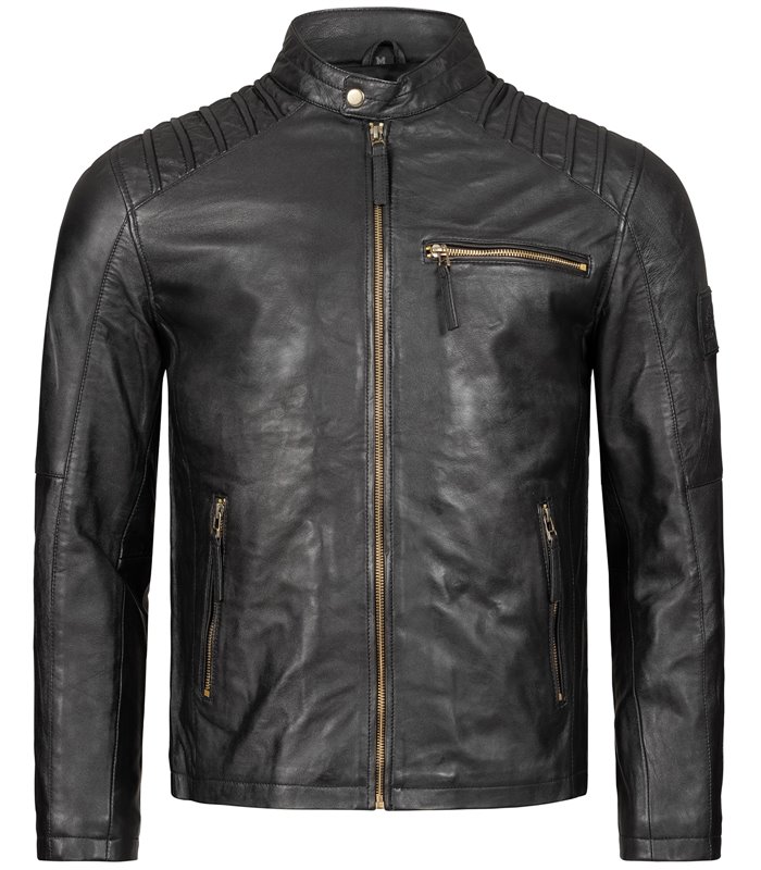 Rock Creek Herren Lederjacke Biker-Style H-291