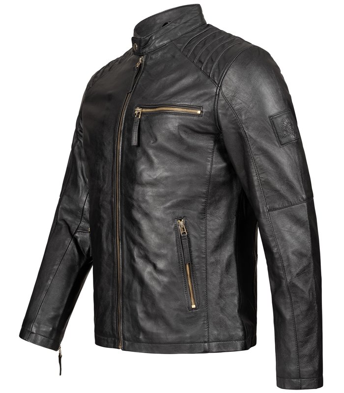 Rock Creek Herren Lederjacke Biker-Style H-291
