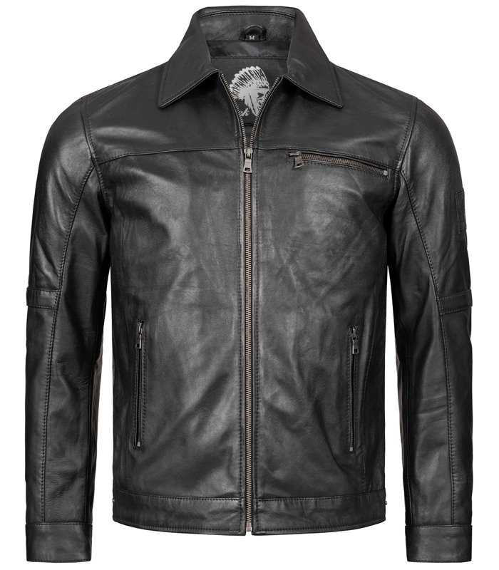 Rock Creek Herren Lederjacke Biker-Style H-289