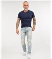Rock Creek Herren Designer Jeans Hose Regular Fit Stonewashed Used Look M40 NEU