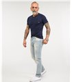 Rock Creek Herren Designer Jeans Hose Regular Fit Stonewashed Used Look M40 NEU