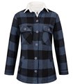 Rock Creek Damen Flanelljacke Teddyfellkragen D-469 