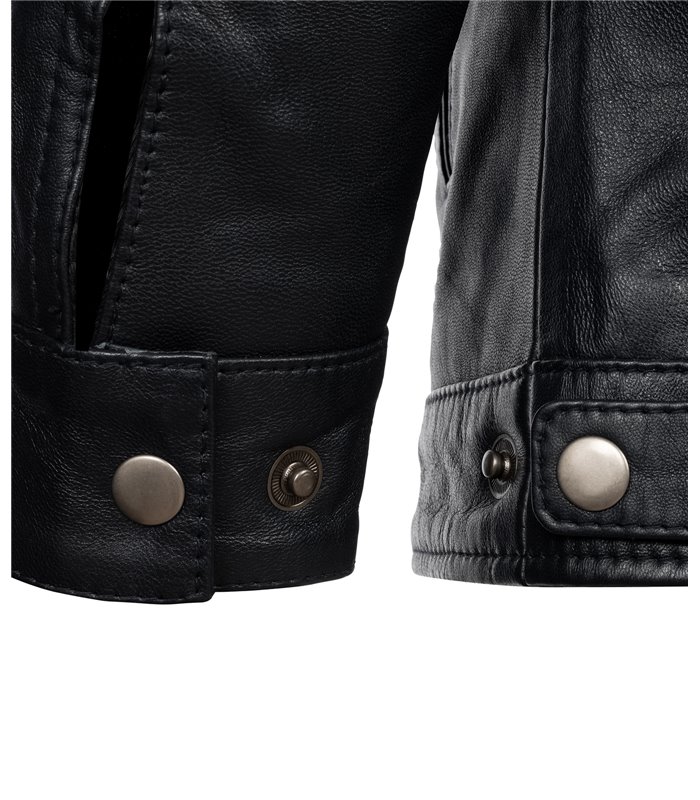 Rock Creek Herren Lederjacke Kentkragen H-296