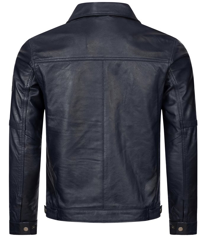 Rock Creek Herren Lederjacke Kentkragen H-296