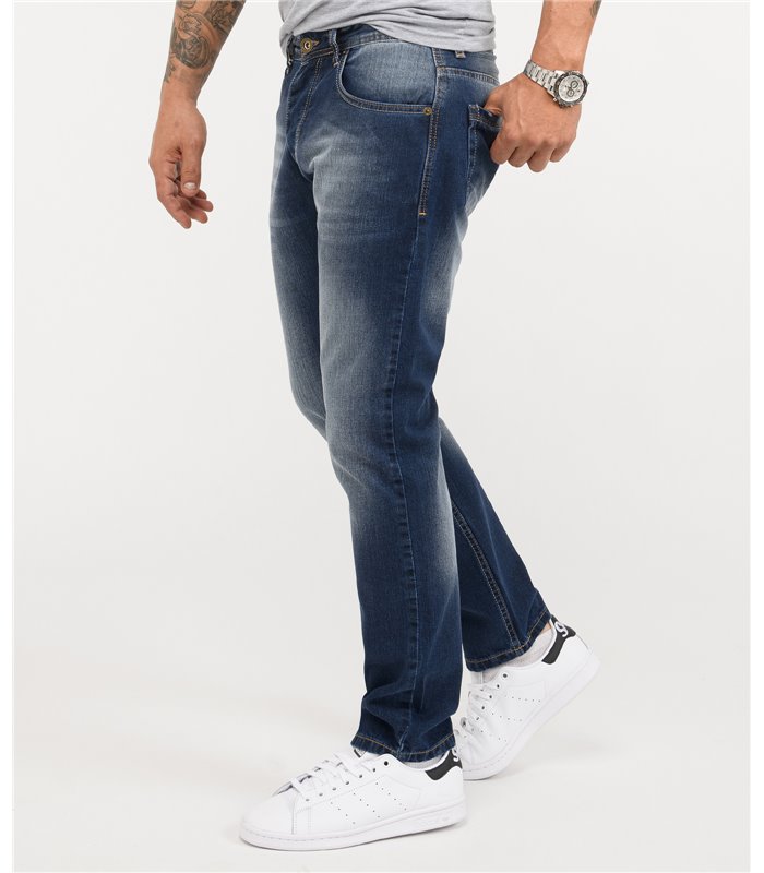 Rock Creek Herren Jeans Comfort Fit Blau RC-2343