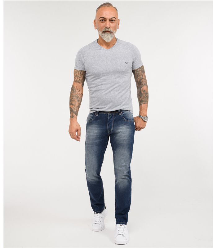 Rock Creek Herren Jeans Comfort Fit Blau RC-2343