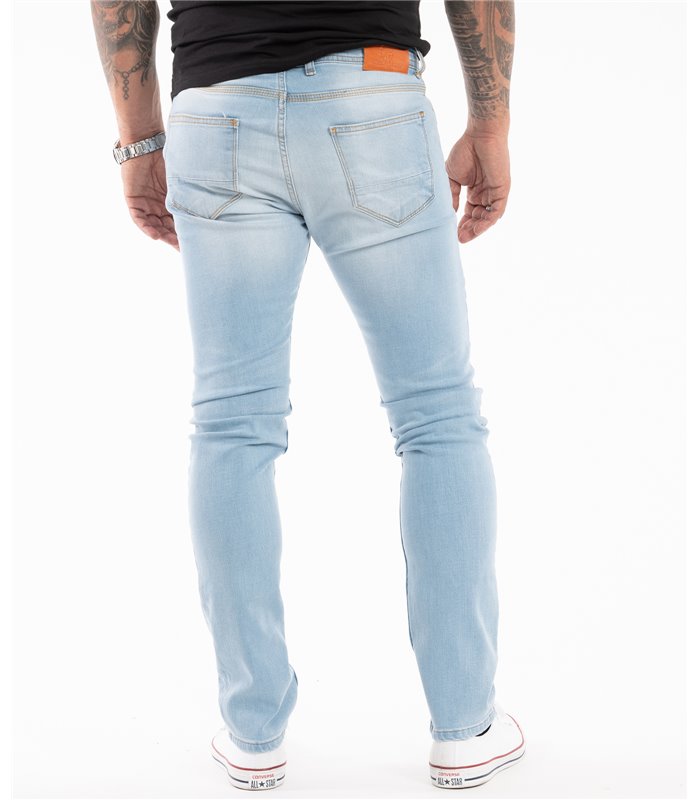 Rock Creek Herren Designer Jeans Slim Fit Hose Destroyed Look Denim W29-W40 M48