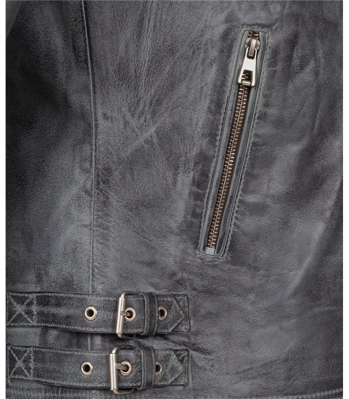 Rock Creek Herren Lederjacke Biker-Style H-182