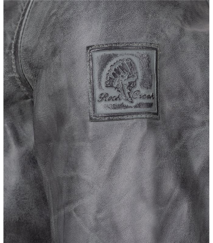 Rock Creek Herren Lederjacke Biker-Style H-182