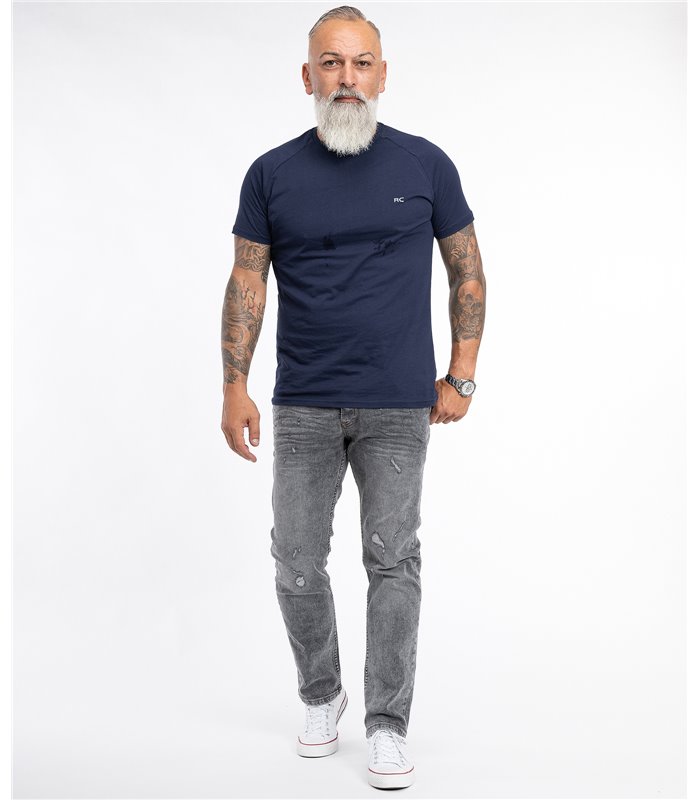 Rock Creek Herren Jeans Stretch Regular Slim Dunkelgrau RC-2107