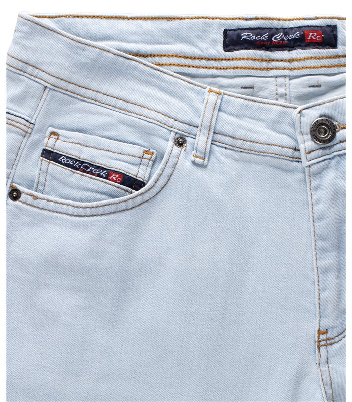 Rock Creek Herren Jeans Slim Fit Blau RC-3106