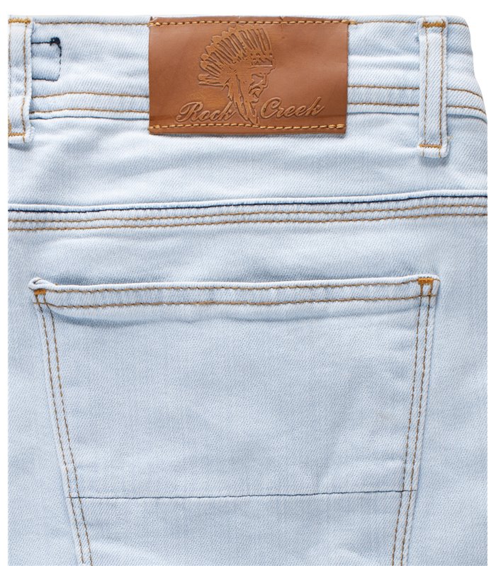 Rock Creek Herren Jeans Slim Fit Blau RC-3106