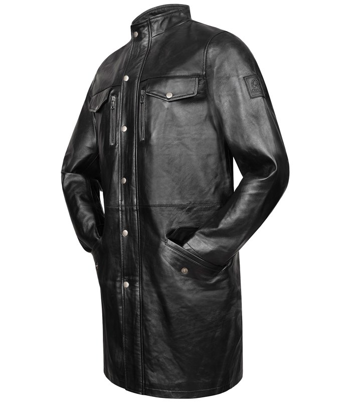 Rock Creek Herren Ledermantel H-343