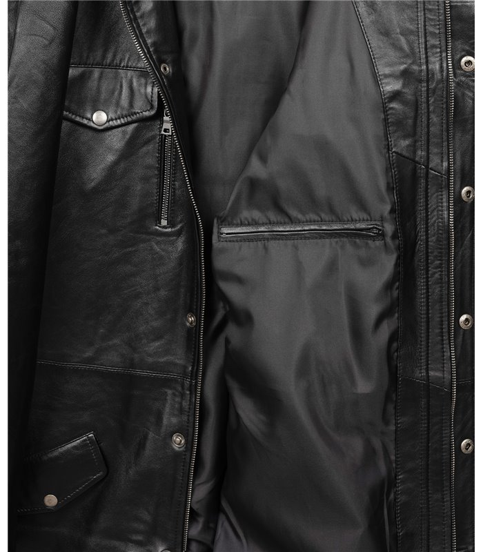 Rock Creek Herren Ledermantel H-343