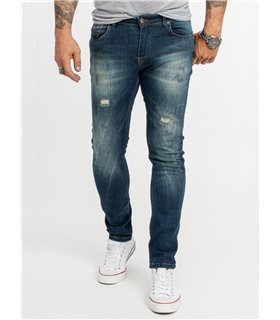 Rock Creek Herren Jeans Slim Fit Blau RC-2145
