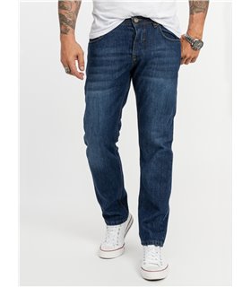 Rock Creek Herren Designer Jeans Hose Regular Fit Stonewashed Used Look M40 NEU