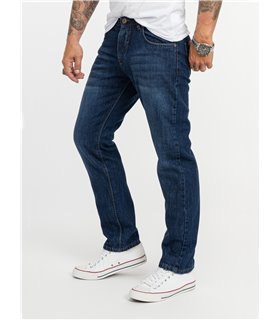 Rock Creek Herren Designer Jeans Hose Regular Fit Stonewashed Used Look M40 NEU