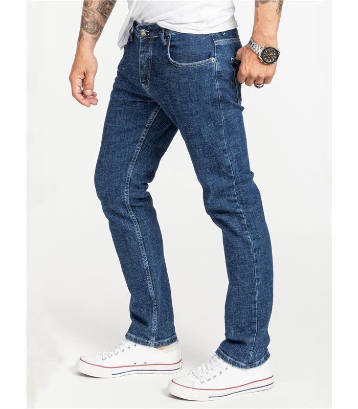 Rock Creek Herren Jeans Regular Fit Blau RC-2407