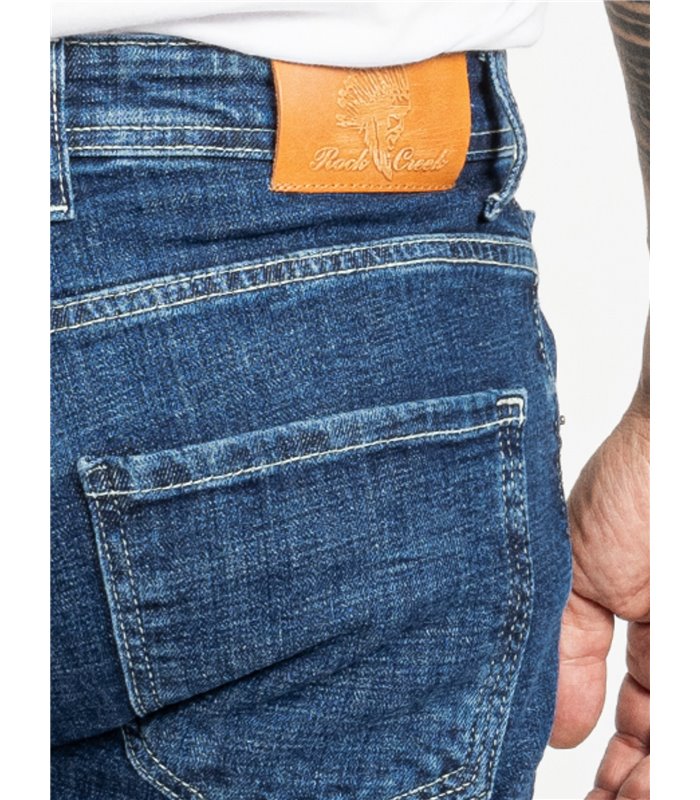 Rock Creek Herren Jeans Regular Fit Blau RC-2407