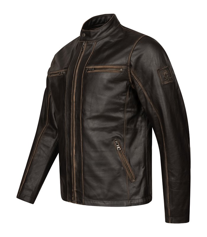 Rock Creek Herren Lederjacke H-351