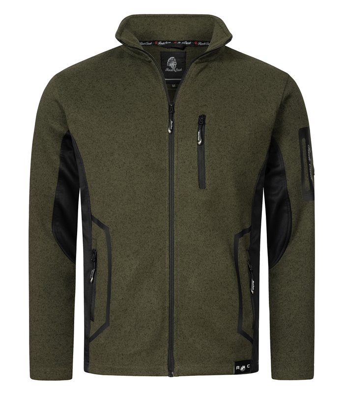 Rock Creek Herren Fleecejacke Melange Fleece H-367 