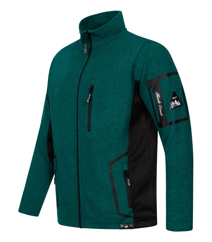 Rock Creek Herren Fleecejacke Melange Fleece H-367 