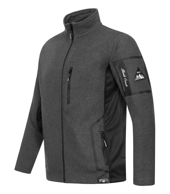 Rock Creek Herren Fleecejacke Melange Fleece H-367 