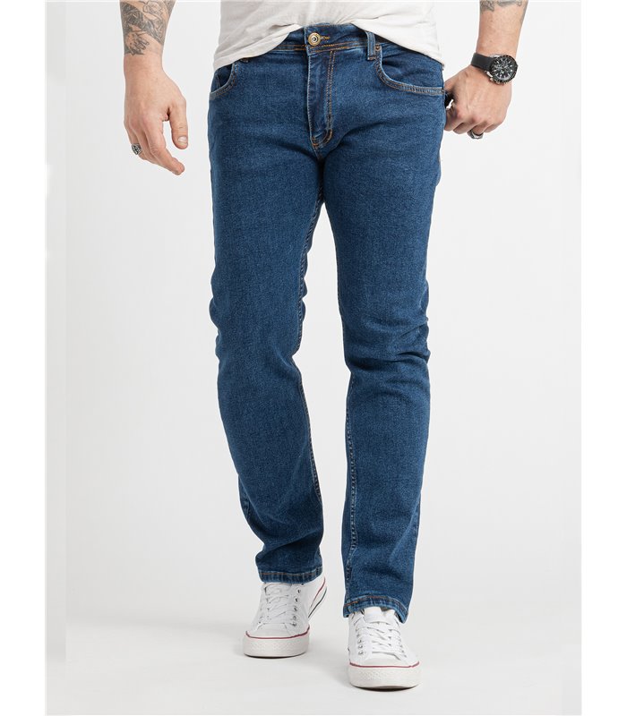 Rock Creek Herren Jeans Regular Fit Blau RC-2418