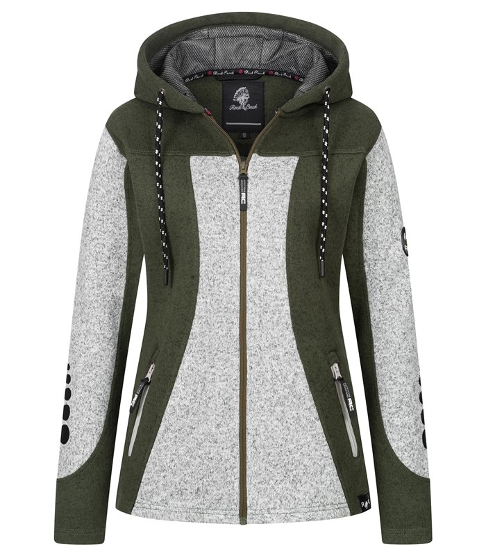 Rock Creek Damen Fleecejacke Melange Fleece D-504