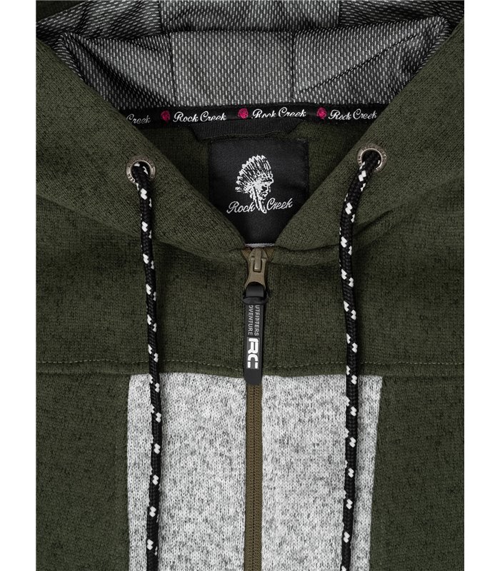Rock Creek Damen Fleecejacke Melange Fleece D-504