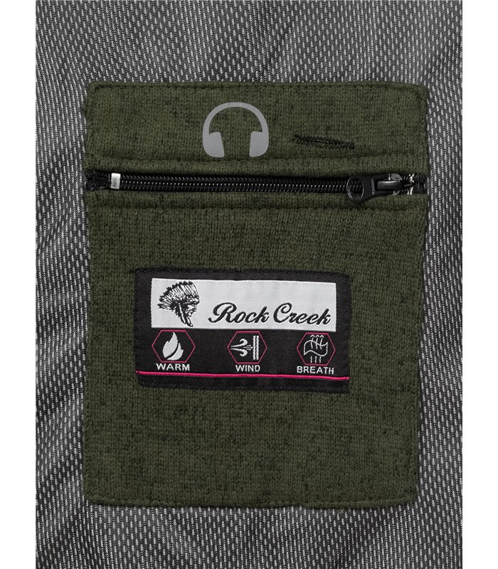 Rock Creek Damen Fleecejacke Melange Fleece D-504