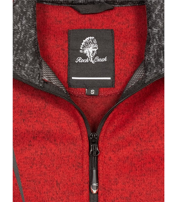 Rock Creek Damen Fleecejacke Melange Fleece D-505