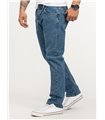 Lorenzo Loren Herren Jeans Regular Fit Dunkelgrau LL-4003