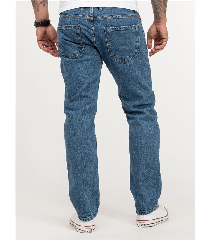 Lorenzo Loren Herren Jeans Regular Fit Dunkelgrau LL-4003