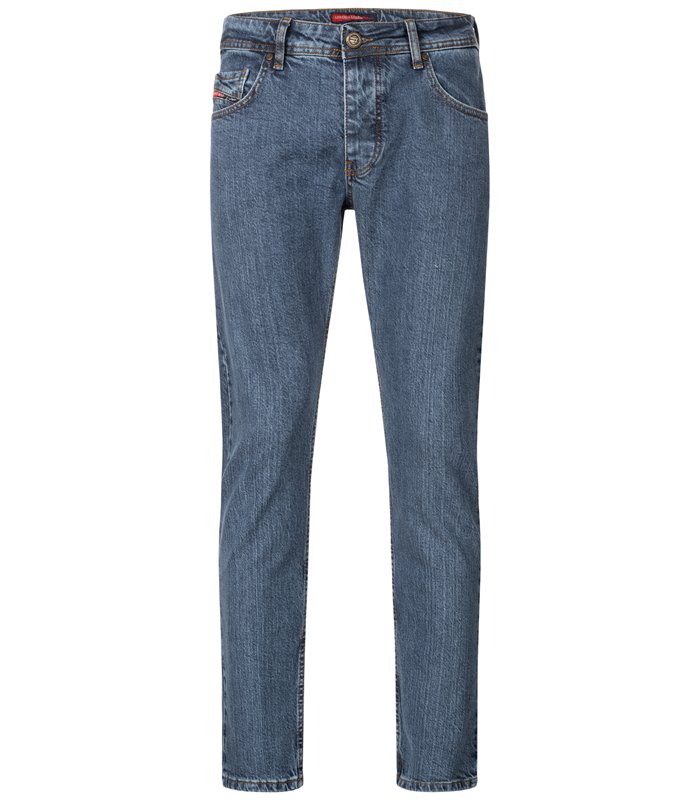 Lorenzo Loren Herren Jeans Regular Fit Dunkelgrau LL-4003