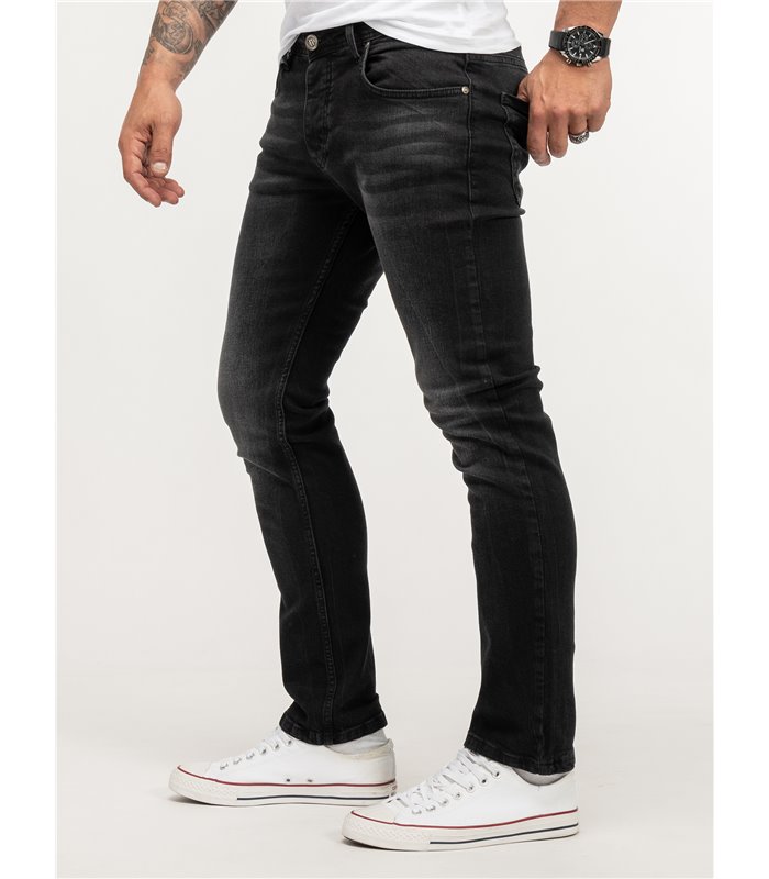 Lorenzo Loren Herren Jeans Regular Fit Blau LL-4004
