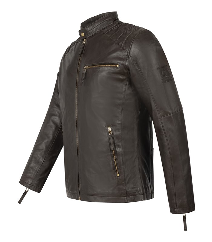 Rock Creek Herren Lederjacke Biker-Style H-291