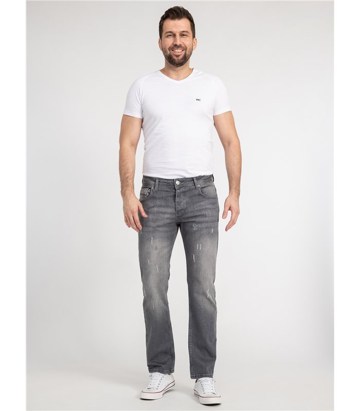 Rock Creek Herren Jeans Regular Fit Dunkelgrau RC-2439