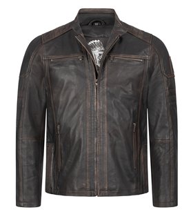 Rock Creek Herren Lederjacke H-383
