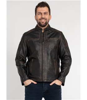 Rock Creek Herren Lederjacke H-383