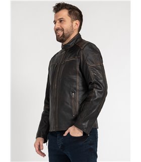 Rock Creek Herren Lederjacke H-383