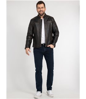 Rock Creek Herren Lederjacke H-383