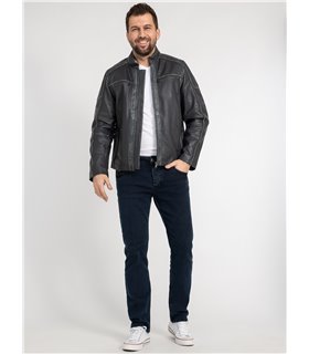 Rock Creek Herren Lederjacke H-383